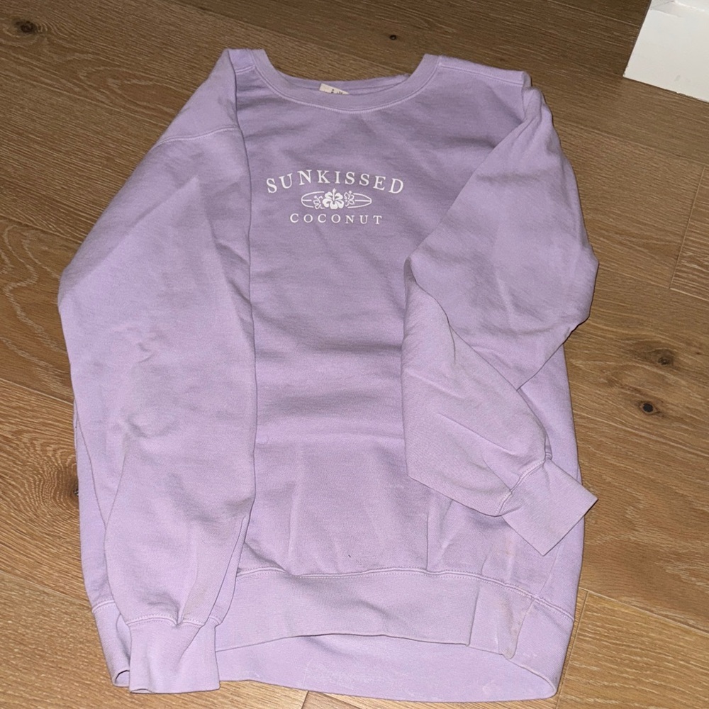 Lavender sun-kissed coconut sweatshirt crew neck